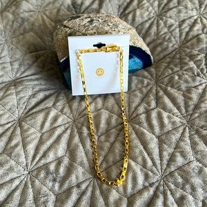 Gorjana Nico Chunky Chain 18k Gold Plated Brass Necklace 17”